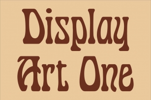 Display Art One Font Download