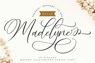 Hello Madelyne – Elegant Script Font Font Download