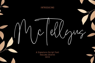 Mc Tellyus Monoline Signature Script Font Download
