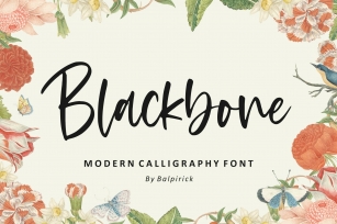 Blackbone Modern Calligraphy Font Download