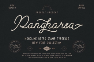 Pangharsa Retro Stamp Business Font Font Download