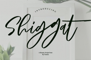 Shiggat | A Beauty Script Font Font Download