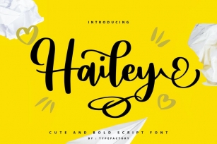 Hailey - Curly Script Font Font Download