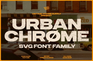 Urbanchrome • SVG family Font Download