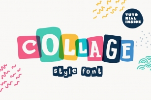 New Collage colored font Font Download