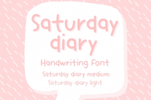 Saturday Diary Font Download