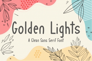Golden Lights Font Download
