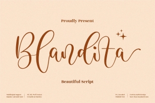 Blandita Beautiful Script Font Download
