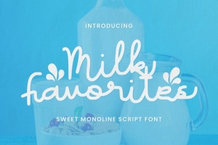Web Milk Favorites Font Download