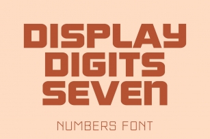 Display Digits Seven Font Download