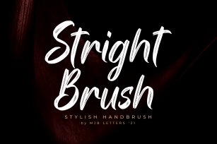 Stright Brush Font Download