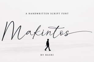 Makintos A Handwritten Script Font Download