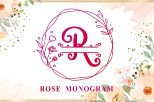 Rose Monogram Font Download