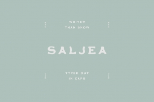 Saljea Typeface Font Download