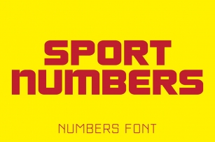 Sport Numbers Font Download