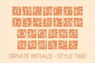 Ornate Initials Font Download