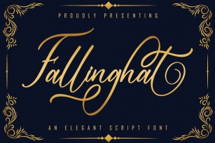 Fallinghat An Elegant Script Font Download
