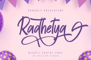 Radhetya Beauty Script Font Download