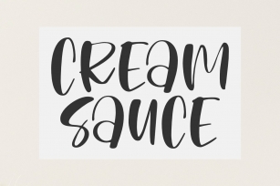Cream Sauce Font Download
