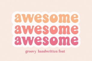 Awesome Groovy for Crafters Font Download