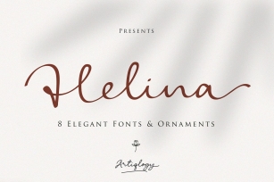 Helina 8 Elegant and Ornaments Font Download
