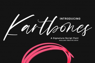 Kartbones Script Font Download