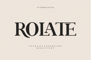 ROLATE Ligature  Serif Typeface Font Download