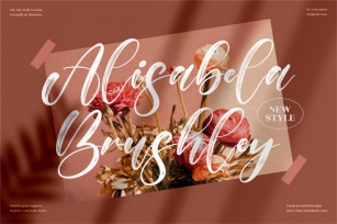 Alisabela Brushley - Premium Brush Font Font Download
