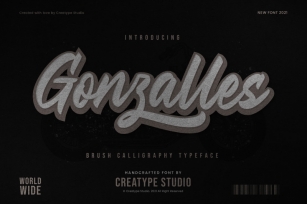 Gonzalles Brush Calligraphy Font Download