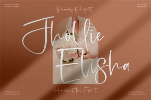 Jhollie Elisha - Beautiful Handwritten Font Font Download
