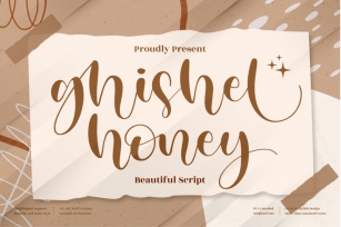 Ghisel Honey - Beautiful Script Font Font Download