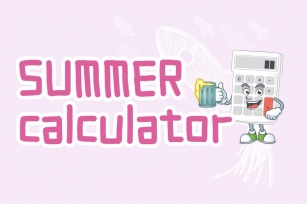 Summer Calculator Font Download