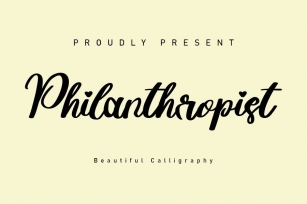 Philanthropist Font Download