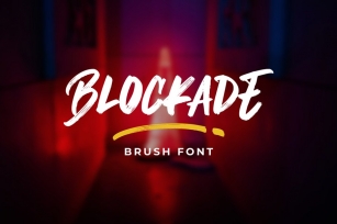 Blockade Brush Font Download