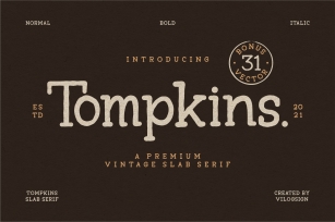 Tompkins Font Download