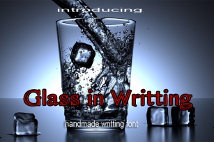 Glass in Writing Font Download