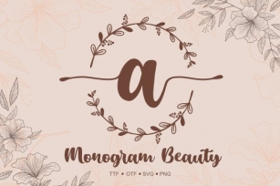 Monogram Beauty Font Download