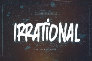 Irrational Rough Brush font Font Download
