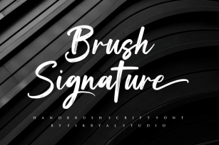 Brush Signature Font Download