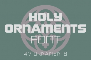Holy Ornaments Font Download