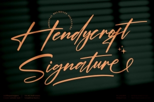 Hendycroft Signature Script LS Font Download