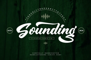 Sounding – Script Font Font Download