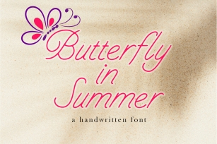 Butterfly in Summer Font Download