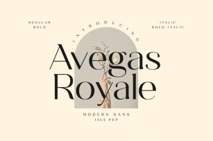 Avegas Royale - Modern Sans Font Download
