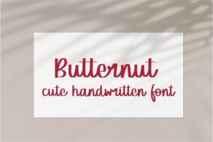 Butternut Font Download
