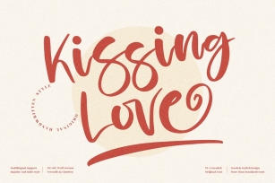 Kissing Love Handwritten Font LS Font Download