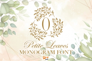 Petite Leaves Monogram Font Download