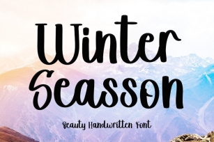 Winter Seasson Font Download