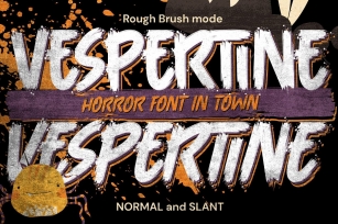 Vespertine horror theme font Font Download
