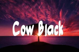 Cow Black Font Download